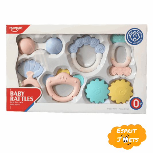 Coffret Hochet Bébé 6 Piéces - Esprit Jouets Livraison en Tunisie - Jouets Pas Chers