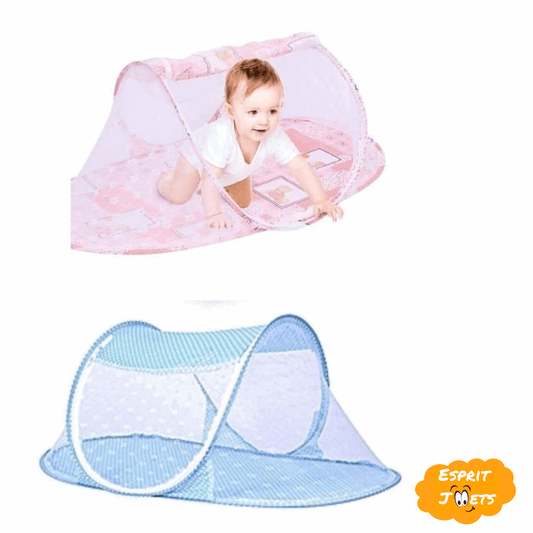 Moustiquaire Bébé Pliable Bleu ou Rose - Esprit Jouets